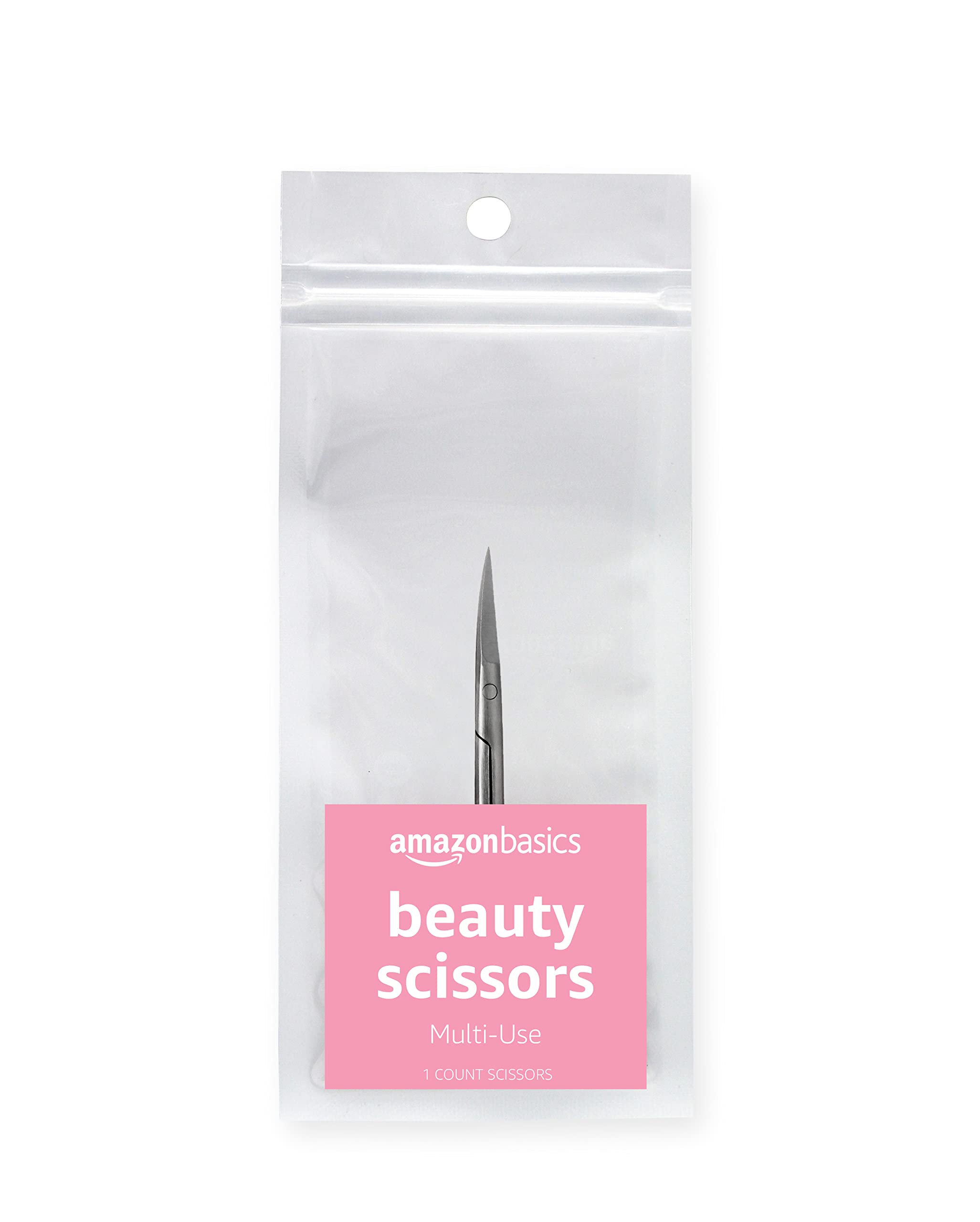 Amazon Basics Beauty Scissors, Stainless Steel, Silver