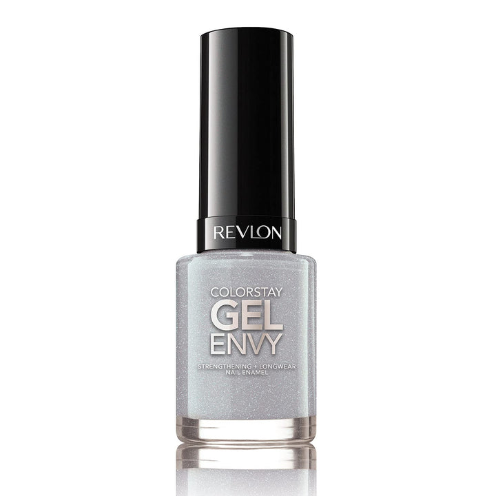 Revlon ColorStay Gel Envy Longwear Nail Polish, with Built-in Base Coat & Glossy Shine Finish, in Blue/Green, 345 Lucky Us, 0.4 oz