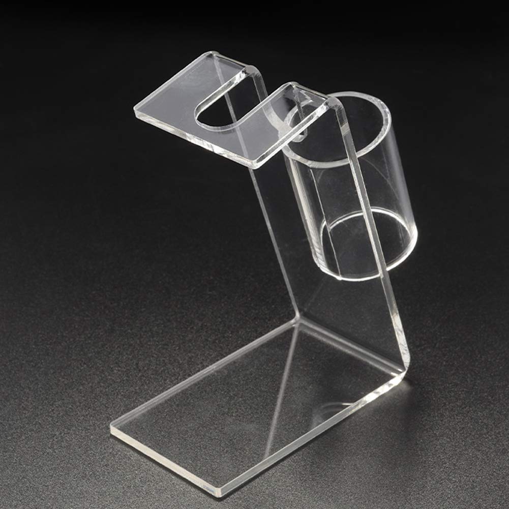 2PCS Tattoo Gun Holder Tattoo Machine Stand Clear Acrylic Coil Tattoo Machine Holder Rack Stand Display Shelf Best for Salon Personal Use