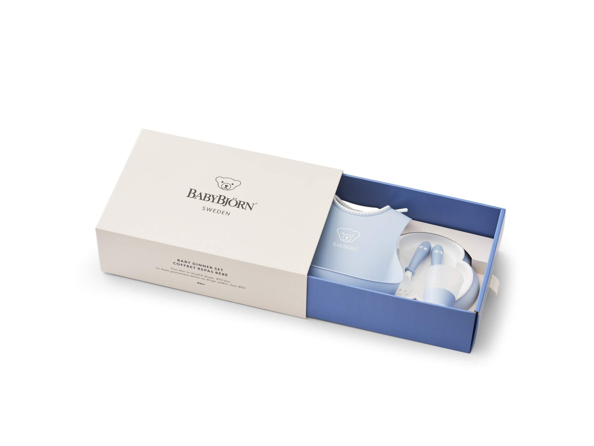 BabyBjörn Baby Dinner Set, 5 pcs, Powder blue