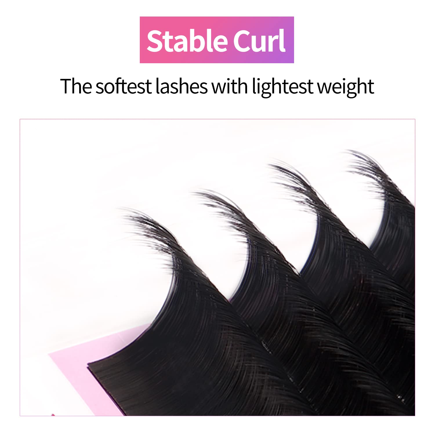 VEYES INC Classic Volume Lash Extensions 0.03-0.20 J/B/L/C/CC/D/DD Curl 5-25mm Mixed & Single Length Tray, Premium Silk Eyelashes, Professional Supplies for Lash Techs(Matte Black 0.15 C 8-16mm)