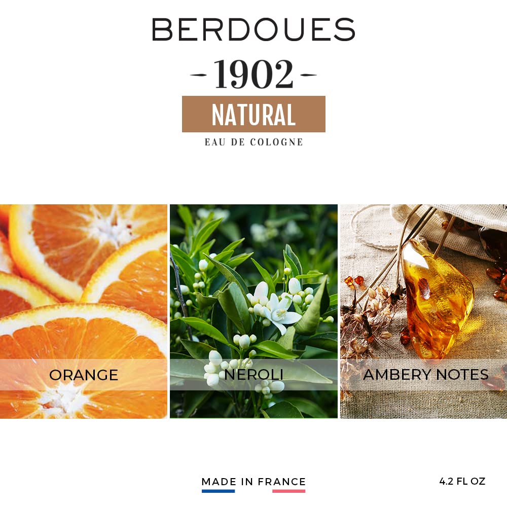 Berdoues 1902 Naturelle Eau De Cologne Tradition Splash 8.3 Oz / 245 Ml For Men, 16.96 Ounce