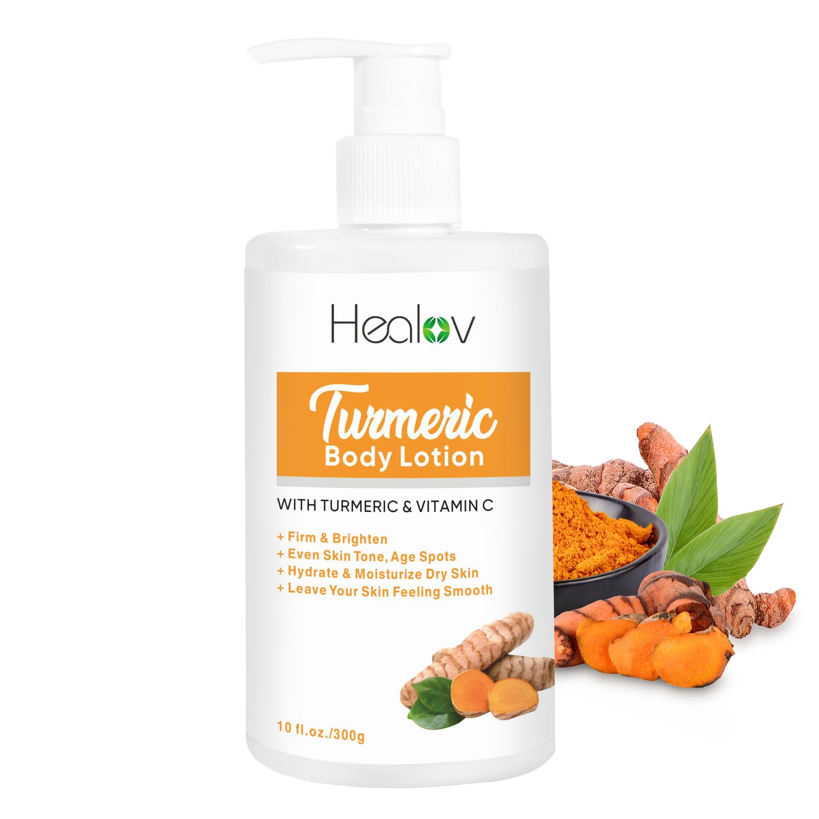 Herblov Turmeric Lotion for Dark Spots – Natural Skin Brightening Cream for Face & Body – Turmeric Face Cream to Cleanse Skin, Fight Acne, Even Tone, Clear Scars, Sun Damage, & Hyperpigmentation