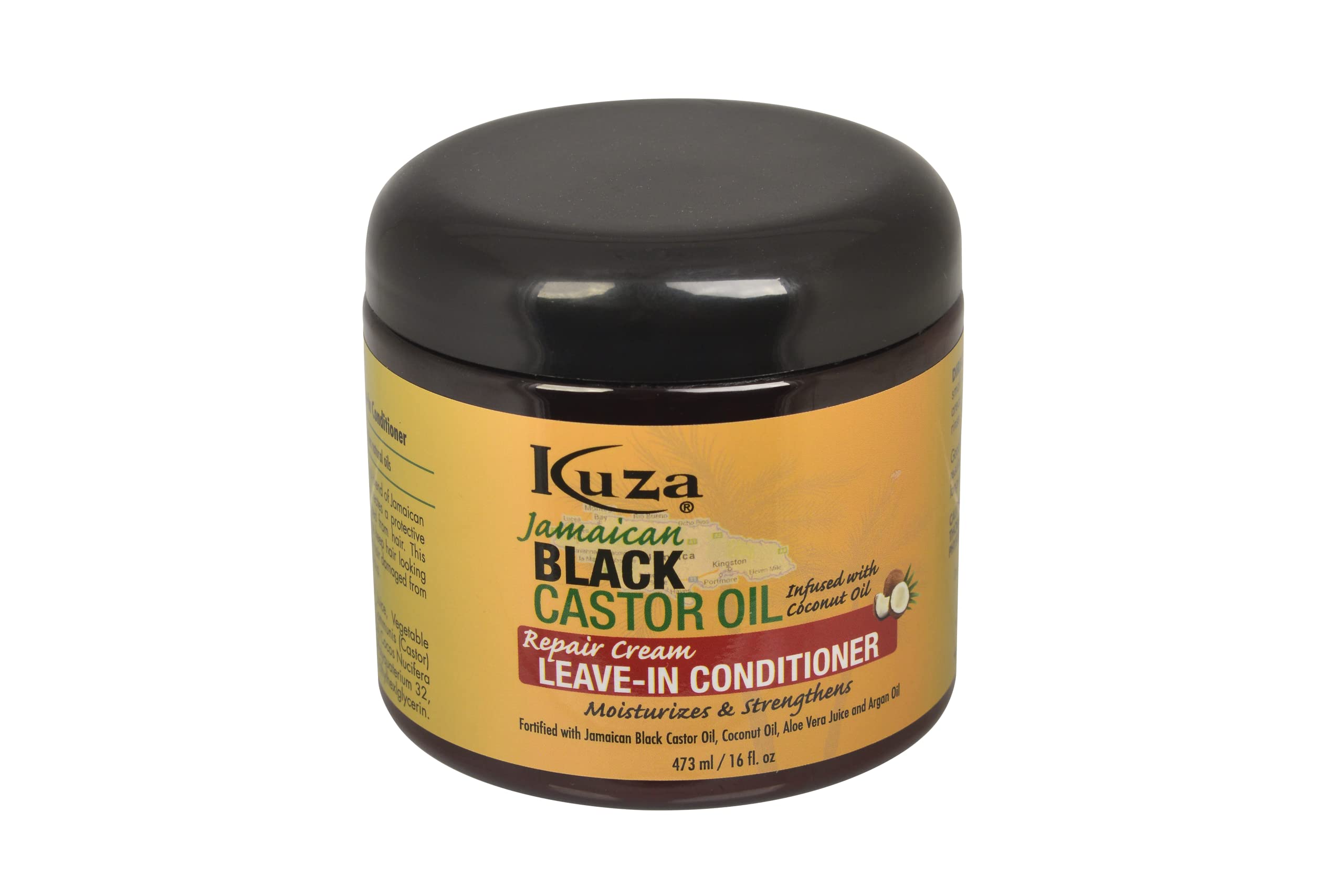 KUZA Jamaican Black Castor Oil Repair Cream Leave-In Conditioner 16 oz