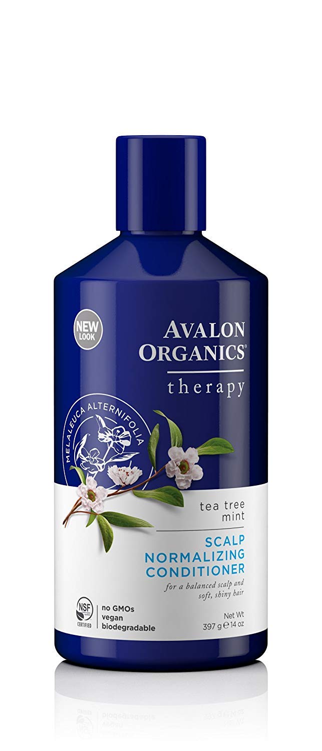 Avalon Organic Scalp Normalizing Conditioner, Tea Tree Mint Treatment, 14 Ounce