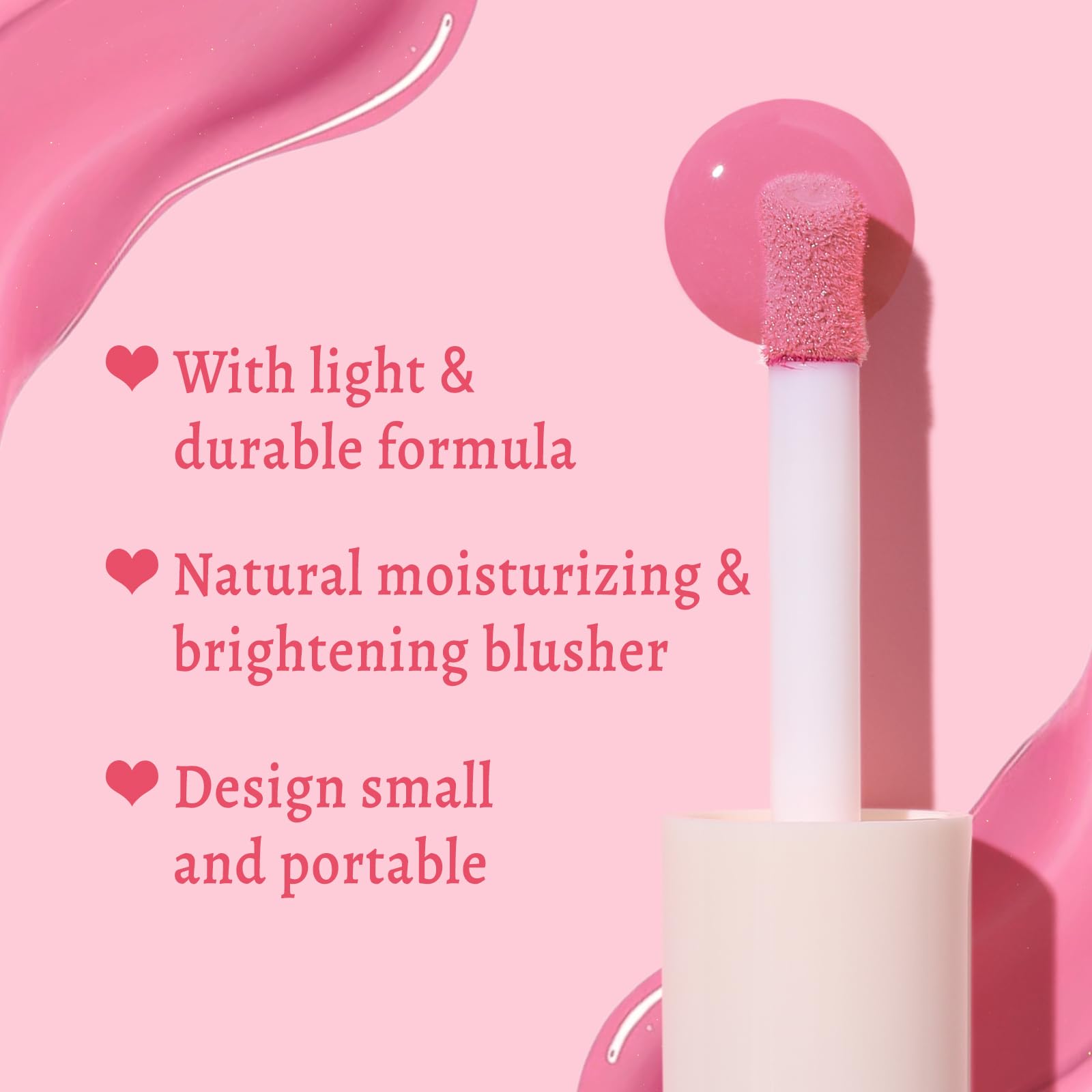 UCANBE Liquid Matte Blush Makeup for Cheeks, Highly Pigmented, Long Lasting, Anti-scratch, Natural-Looking, Daily Use Makeup Blush Suitable for Women Girls(04 Coral)