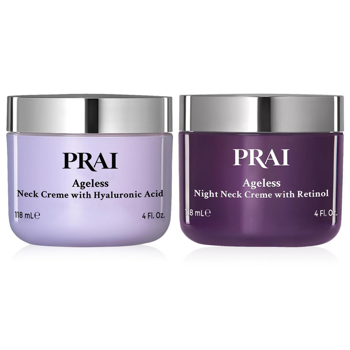 PRAI Ageless 2-Piece Throat & Decolletage Day & Night Set 4 oz each