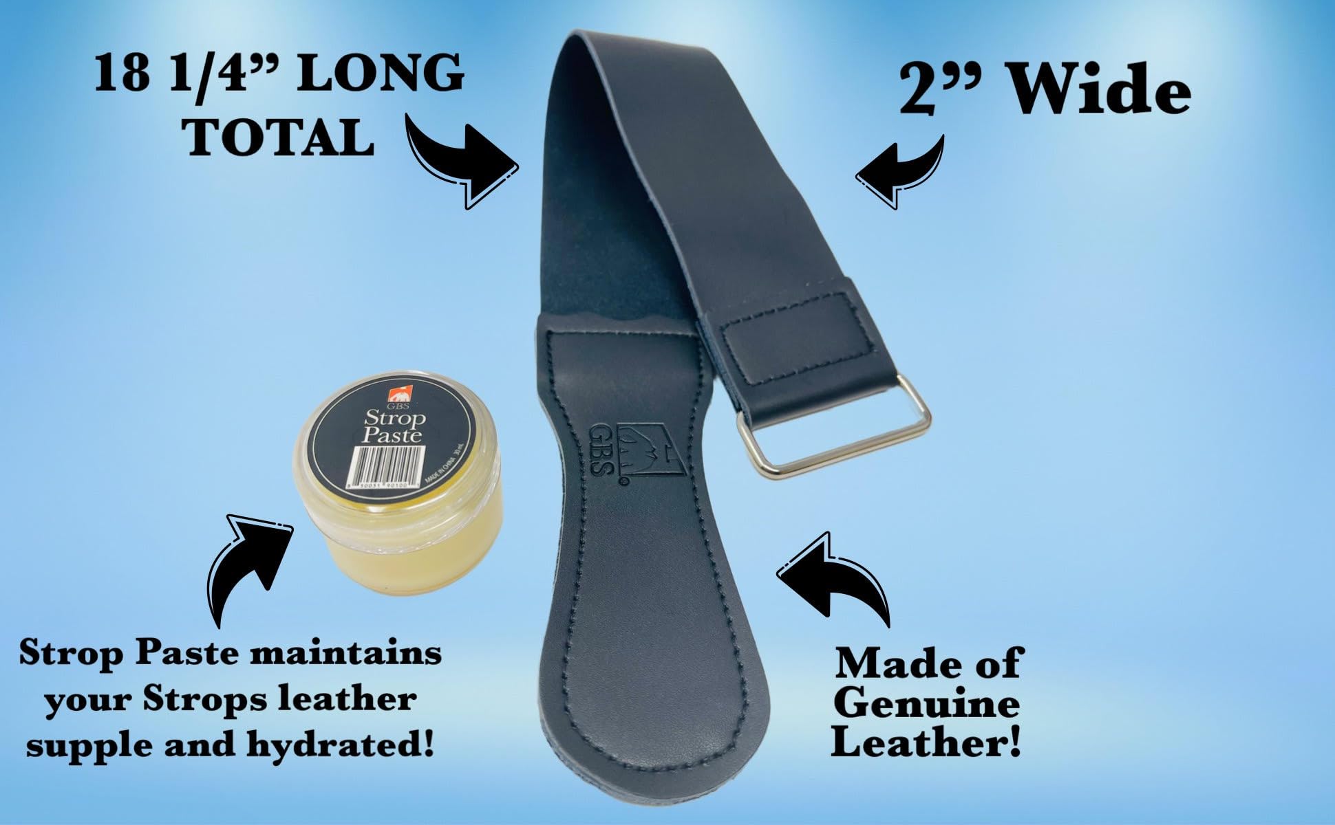 Straight Razor 5/8 Multi Wood Handle, 20 Leather Strop, 6 Sharpening Stone and Straight Razor Case