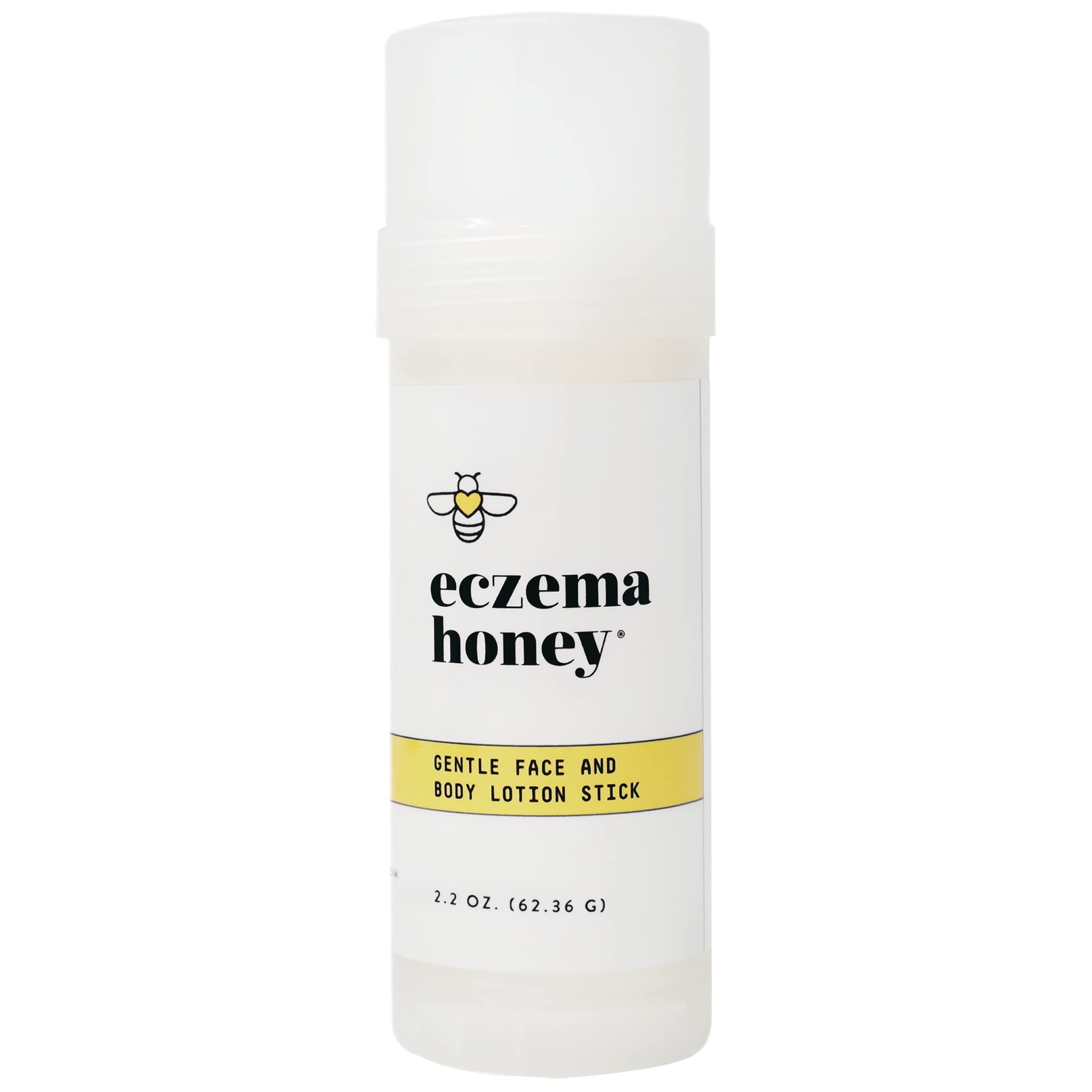 ECZEMA HONEY Gentle Face & Body Lotion Stick - Moisturizing Colloidal Oatmeal Hand Cream for Extremely Dry Skin - Eczema Lotion Helps Psoriasis, Dermatitis & More (2.2 Oz)