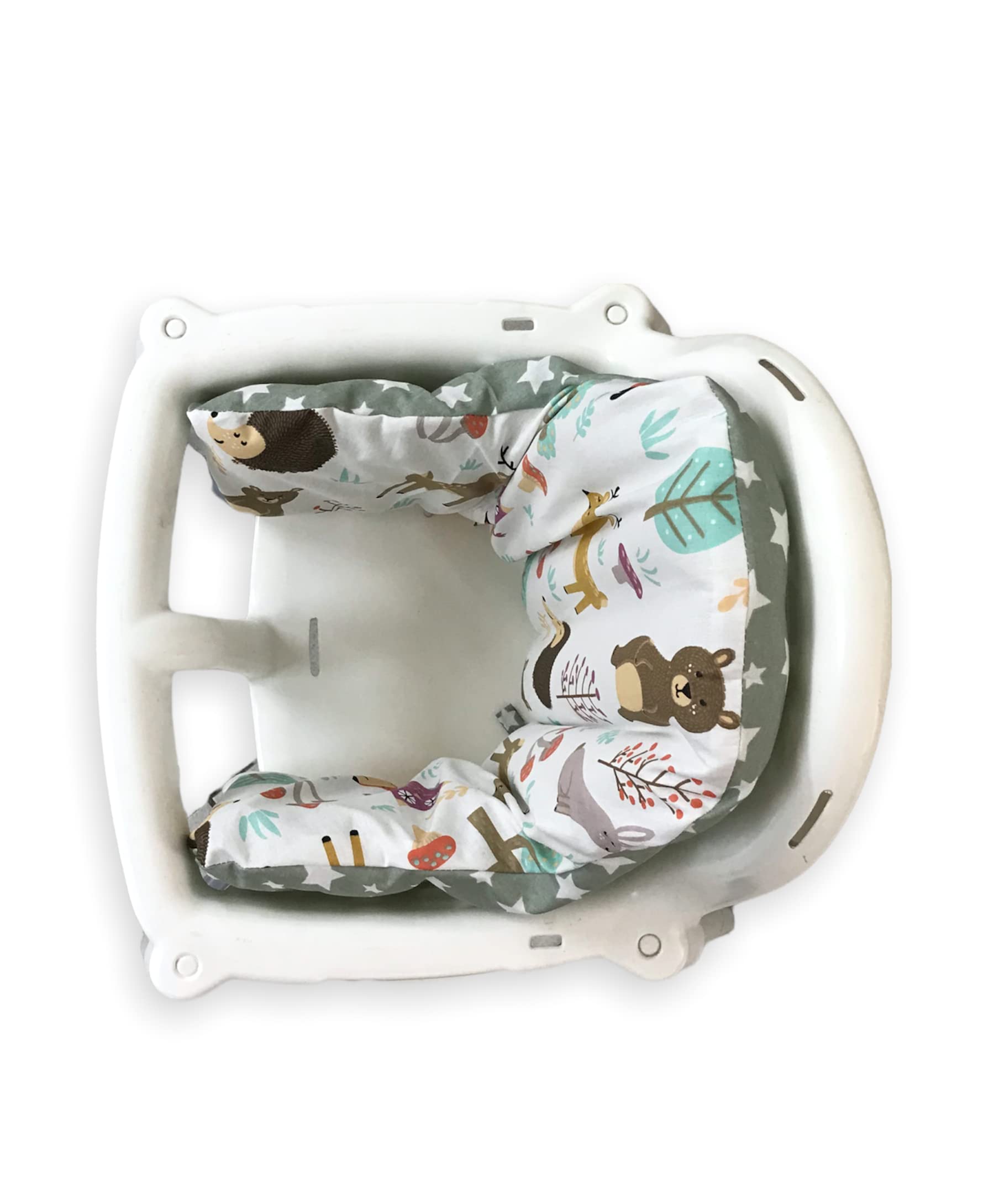 High Chair Cover for IKEA Antilop,Cotton Cover for Inflatable Cushion, Cushion Cover for High Chairs for Babies and Toddlers, High Chair Accessories, It is Only Cover! (Nature Green)