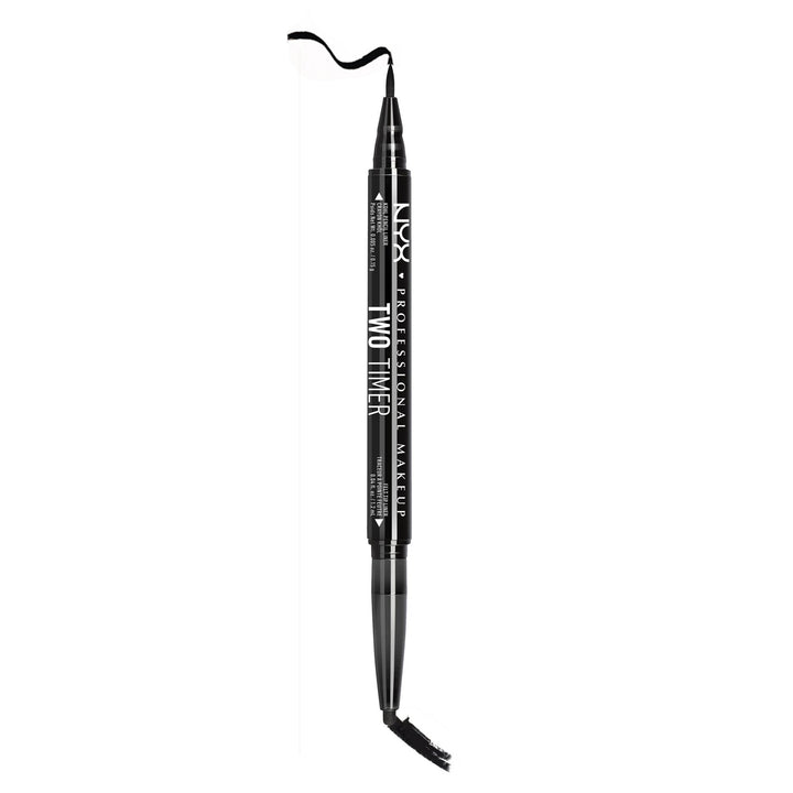 Nyx Professional Makeup Two Time Eye Liner, Jet Black, 1g