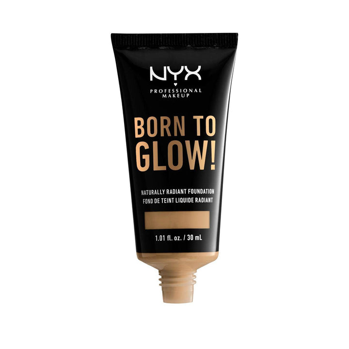 NYX PROFESSIONAL MAKEUP Born To Glow Naturally Radiant Foundation, Medium Coverage - Beige