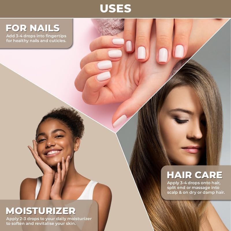 USDA Organic Argan Oil - Moroccan Oil for Hair and Skin - Pure, Cold-Pressed, Natural - Best Argan Oil for Frizzy Hair, Face and Body - 100% Pure Argan Oil of Morocco - Hydrating and Nourishing Oil