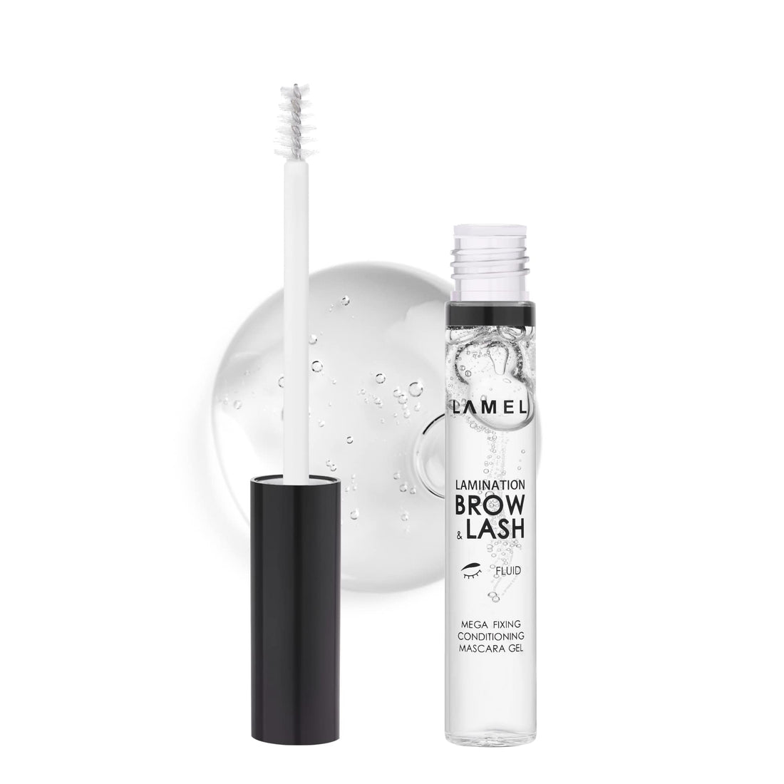 LAMEL Lamination Clear Brow and Lash Gel - Megafixing Eyebrow Glue, Eyebrow Gel, Waterproof & Sweat-Proof Clear Mascara, Setting for Feathered & Fluffy Brows - Flawless Eyebrow Makeup