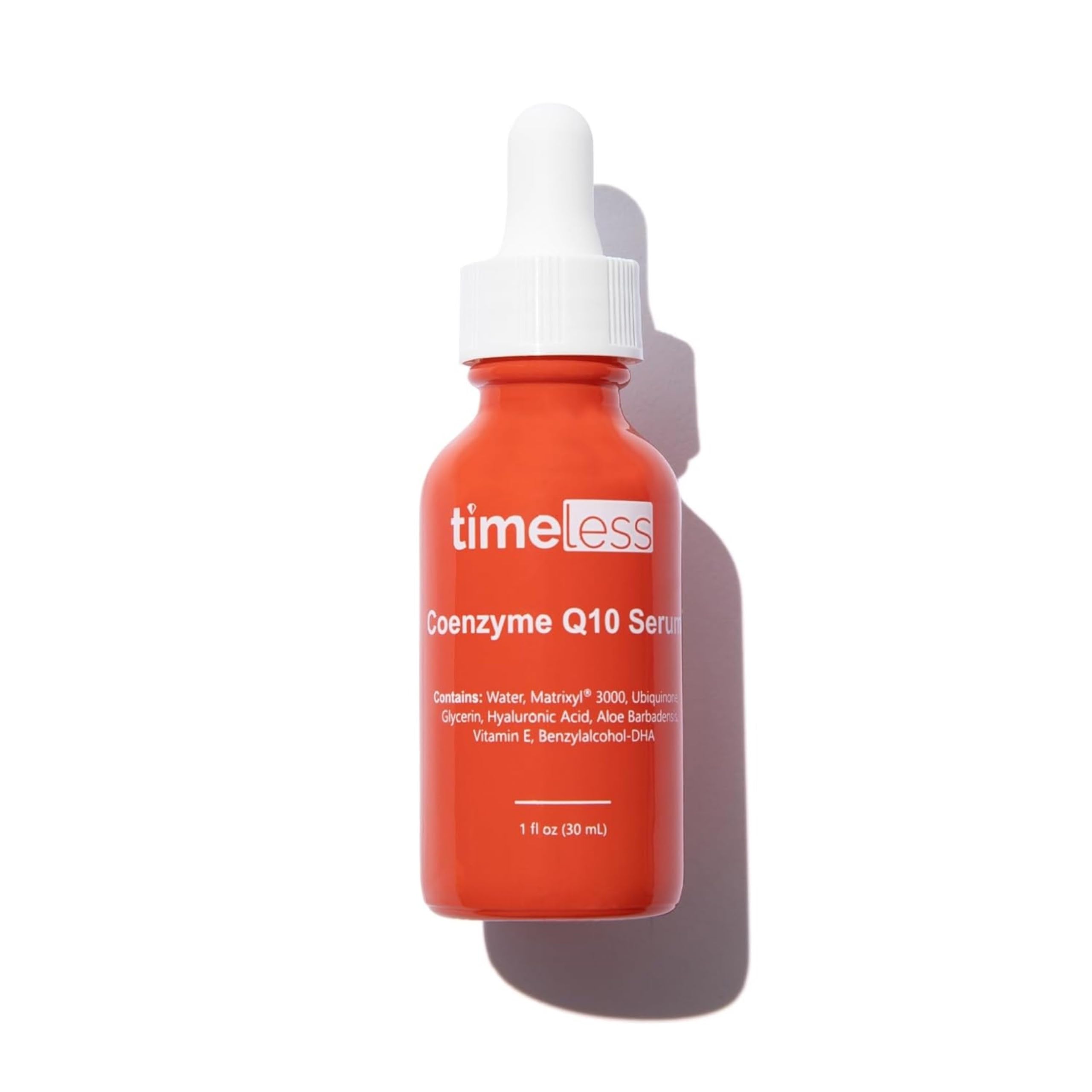Timeless Skin Care Coenzyme Q10 Serum - Skin Care Serum for Smoothing - Fragrance-Free - Coenzyme Q10 - with Hyaluronic Acid - 1 oz