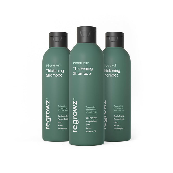 Regrowz Hair Thickening Shampoo for Natural Hair Growth - 7.6oz - Hair Growth Treatment for Men & Women for Thinning & Dry - DHT Blocker - Infused with Biotin, Saw Palmetto & Rosemary Oil