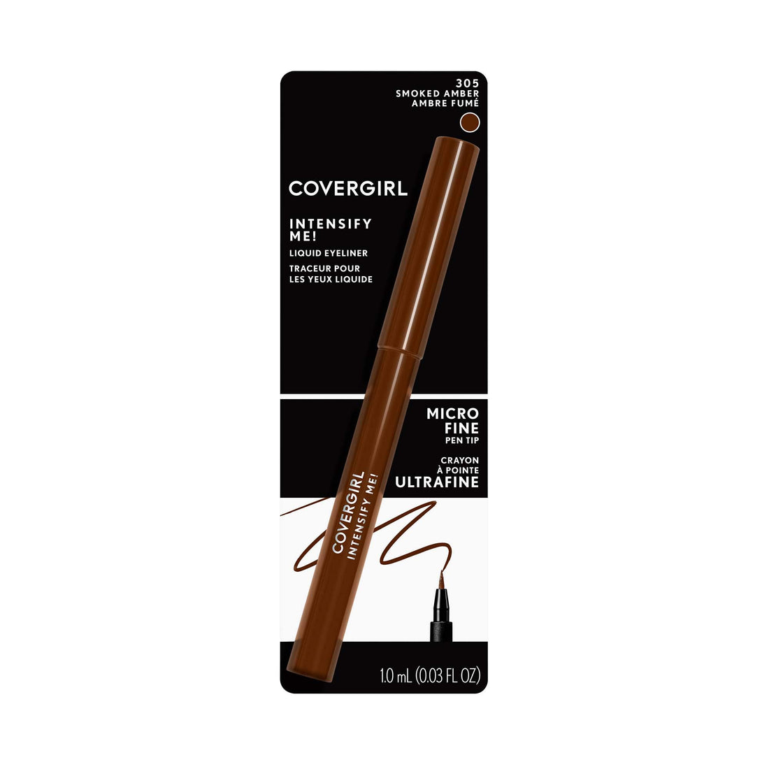 CoverGirl Intensify Me! Eyeliner, Smoked Amber, 0.034 Fluid Ounce
