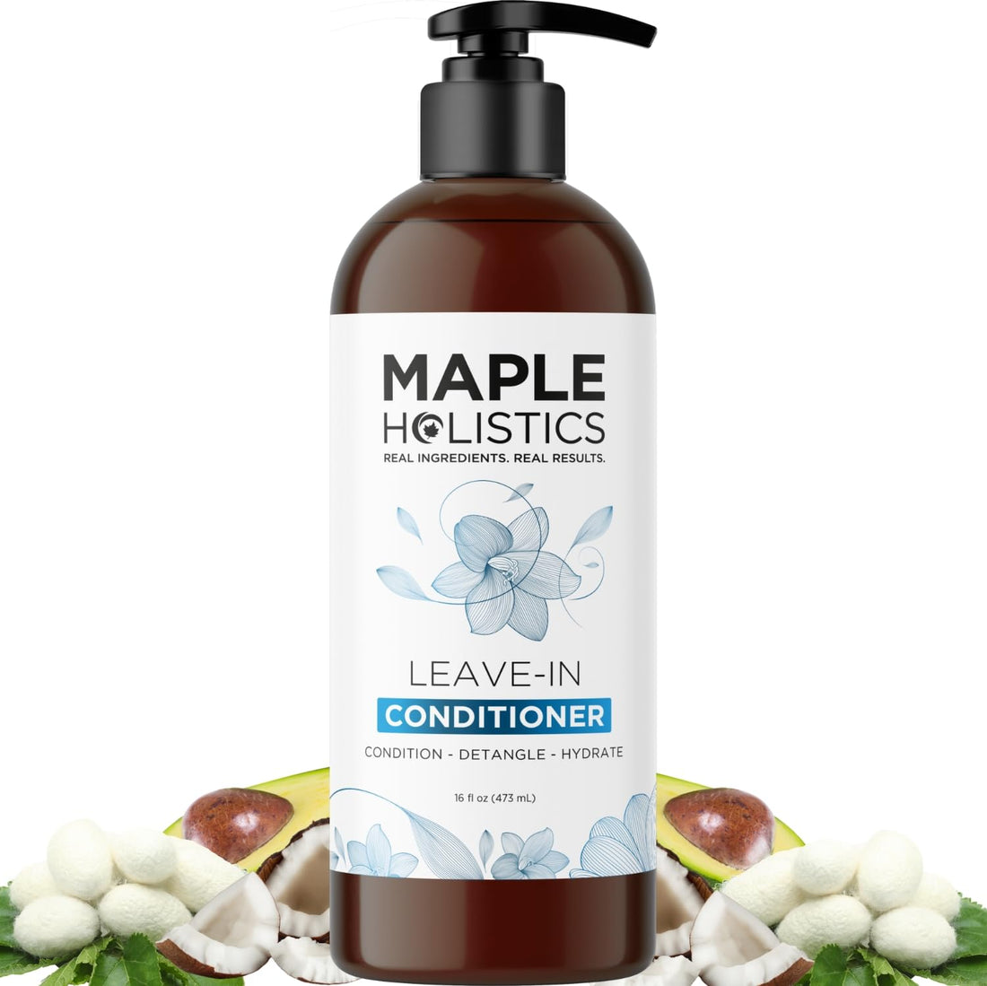 Leave In Conditioner for Dry Damaged Hair - Ultra Moisturizing Deep Conditioner for Dry Damaged Hair and Frizz Control with Silk Amino Acids - Smoothing Leave In for Curly Hair Moisturizer