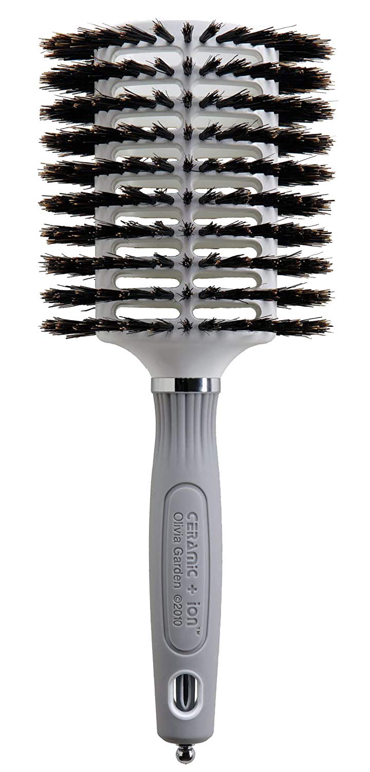 Olivia Garden Ceramic and Ion Turbo Vent Boar Brush, Oval