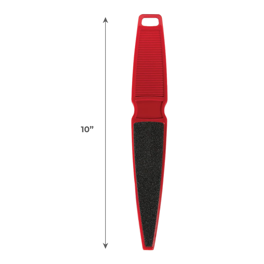 ForPro Pedicure Paddle Foot File, 80/120 Grit, Red, Pedicure File for Heels, 10ââ‚¬Â L, 12-Pack