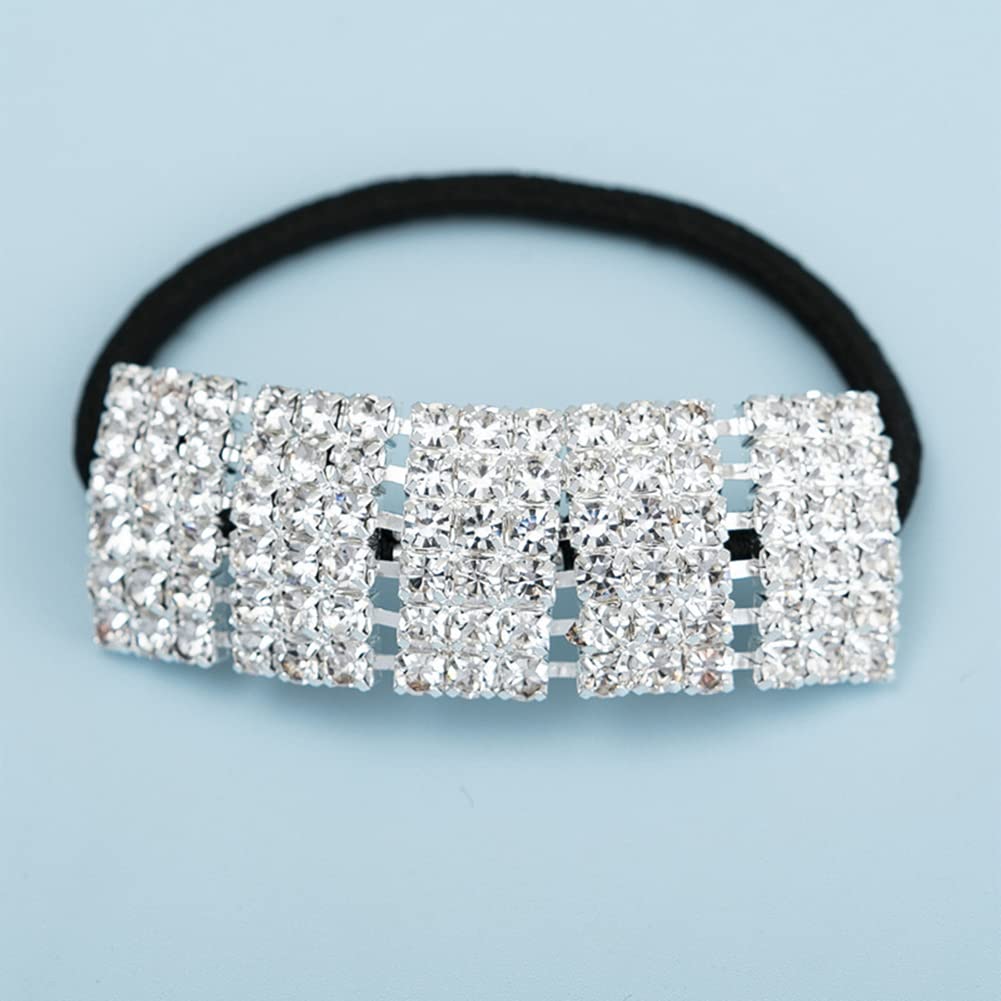 Casualfashion 6Pcs Fashion Women Girls Pearls Hair Rope Elastic Bow Hair Band Ring Ponytail Holder