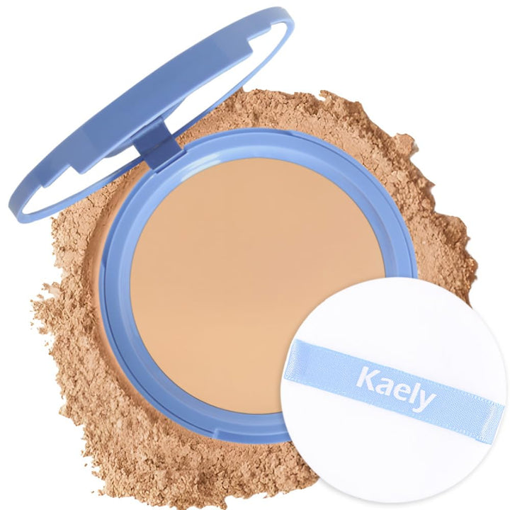 FeiCuiYun Oil Control Matte Perfection Face Pressed Powder, Matte Smooth Flawless Setting Powder Makeup, Polvo Compacto De Maquillaje, Waterproof Long Lasting, Facial Powder, 0.35Oz (03 Pure Beige)