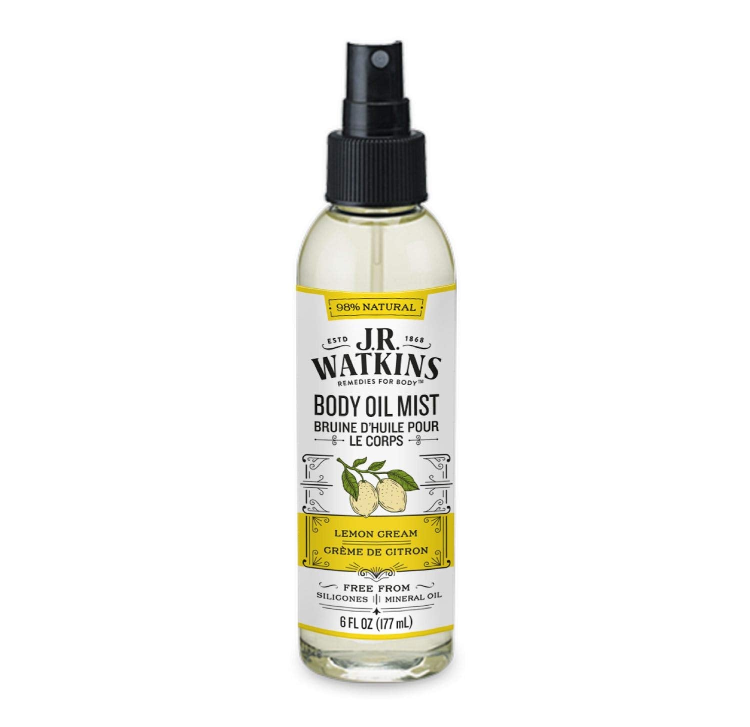 J.R. Watkins Body Oil Mist Lemon Cream6.0 FL OZ