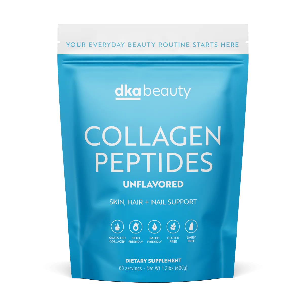 Dr. Kellyann Unflavored Collagen Peptides Powder (60 Servings) – Grass-Fed, Keto & Paleo-Friendly, Non-GMO, Gluten-Free, 1 Pack