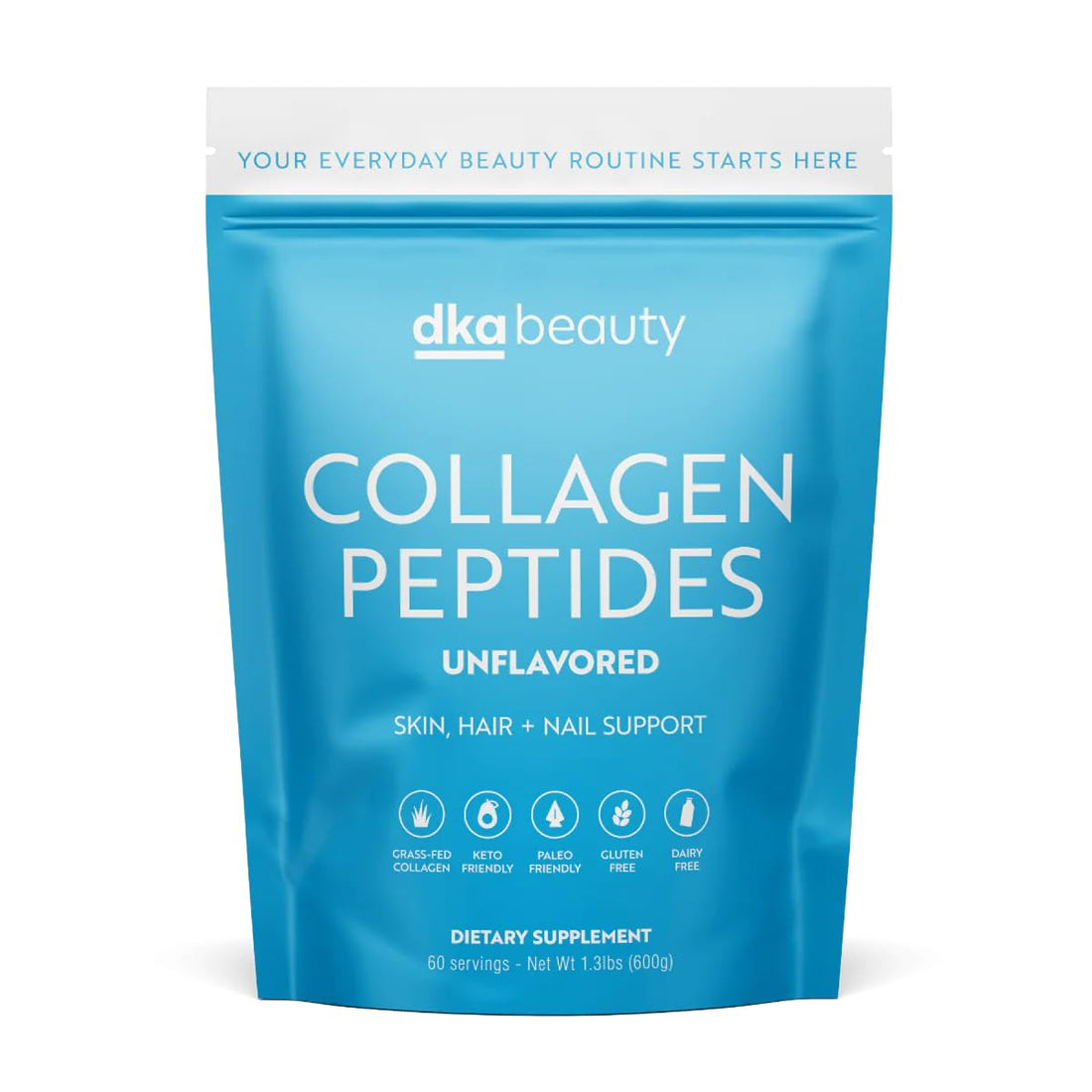 Dr. Kellyann Unflavored Collagen Peptides Powder (60 Servings) – Grass-Fed, Keto & Paleo-Friendly, Non-GMO, Gluten-Free, 1 Pack