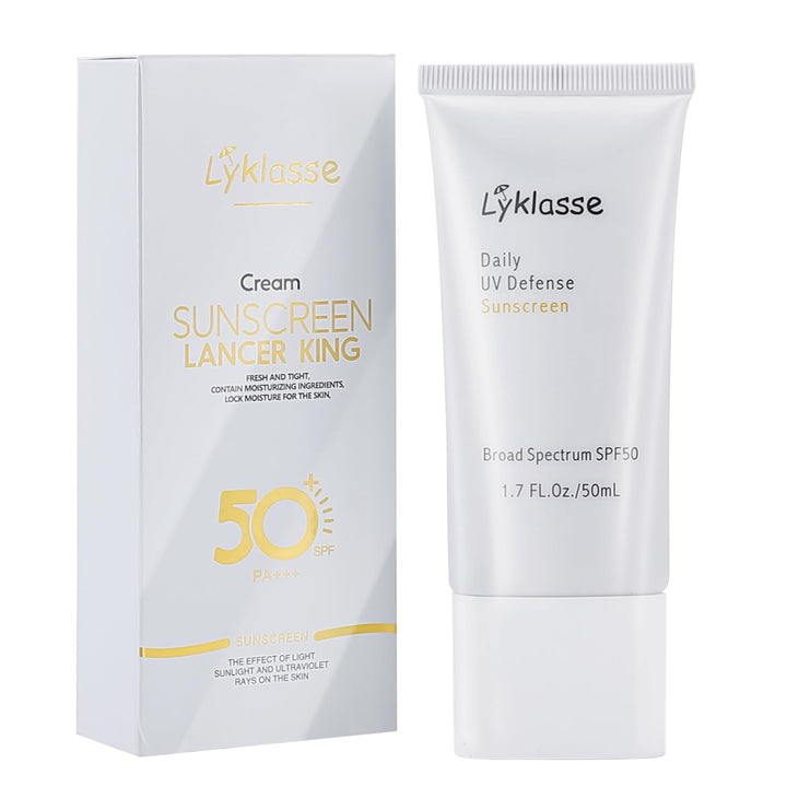 Daily UV Defense Sunscreen, SPF 50 PA++++,Organic Sunscreen,Hydrating,Soothing, No white-cast for All Skin Types|Nourishing Skin Protection and UV Defense (1.69 oz / 50 ml)