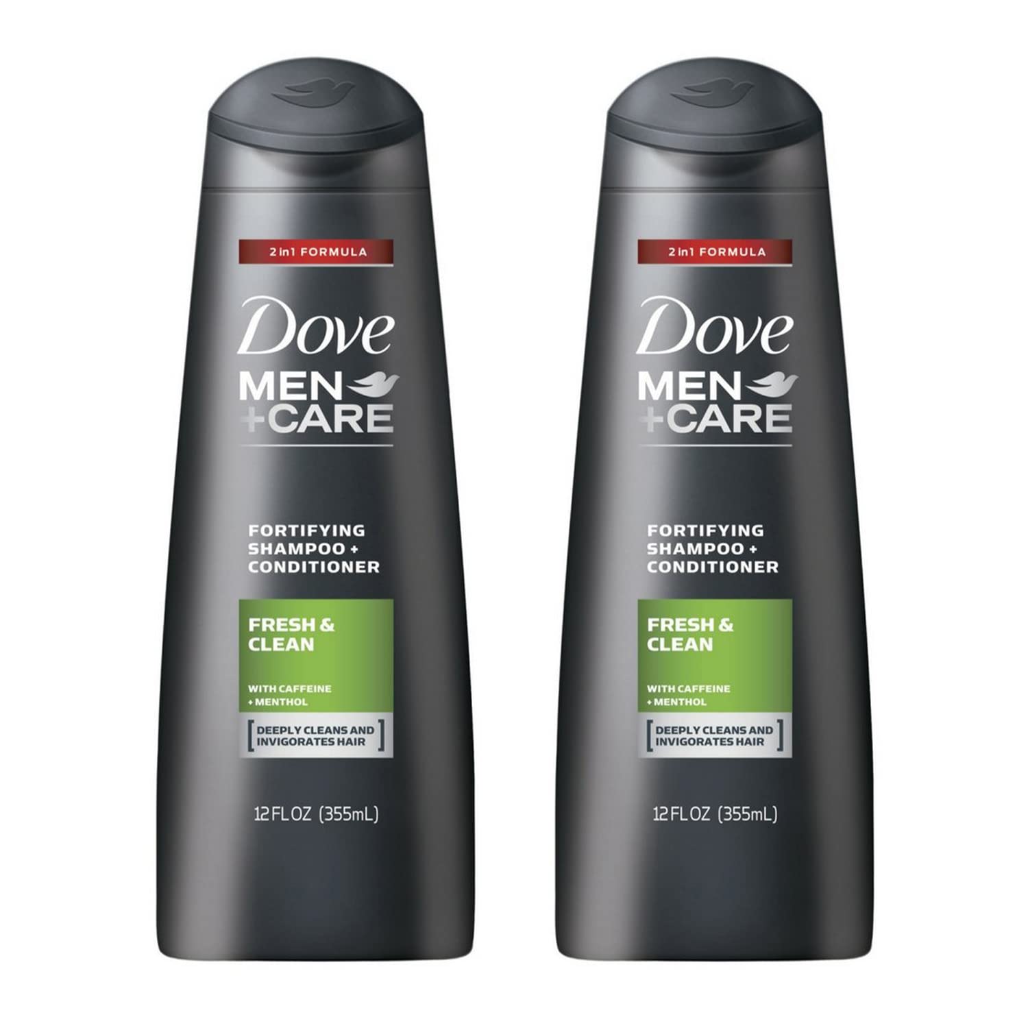 Dove Men+Care 2 in 1 Shampoo and Conditioner Fresh and Clean 12 oz(Pack of 3)