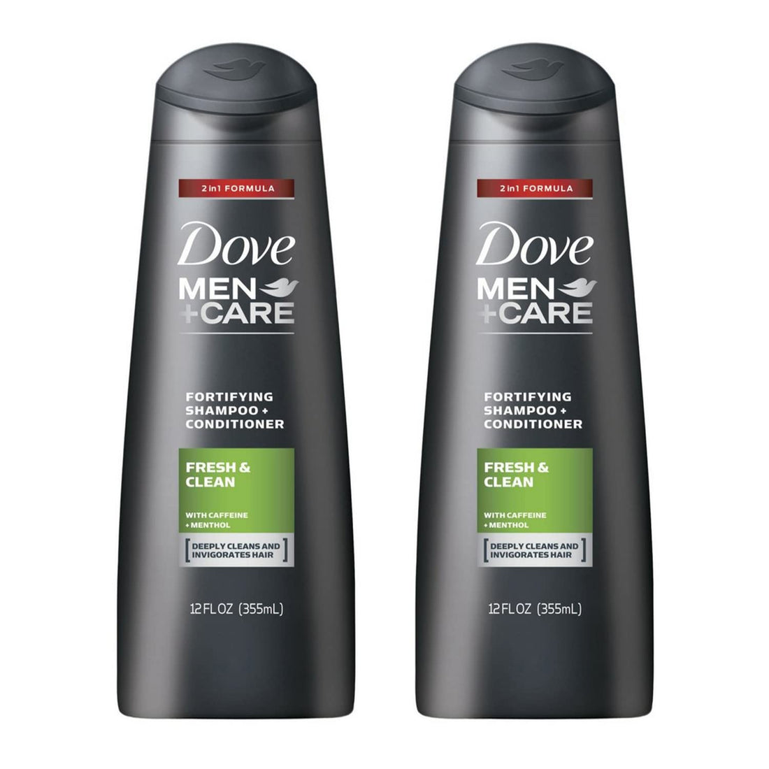 Dove Men+Care 2 in 1 Shampoo and Conditioner Fresh and Clean 12 oz(Pack of 3)