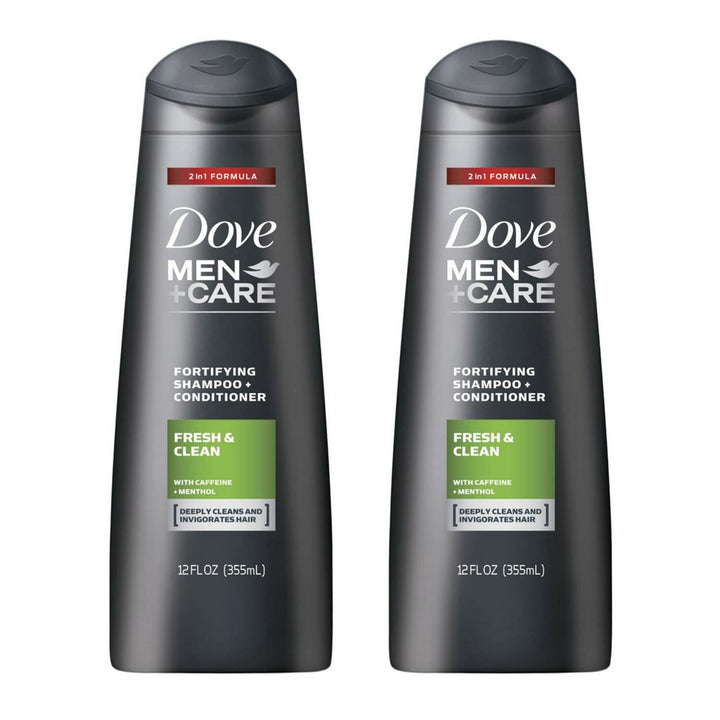 Dove Men+Care 2 in 1 Shampoo and Conditioner Fresh and Clean 12 oz(Pack of 3)