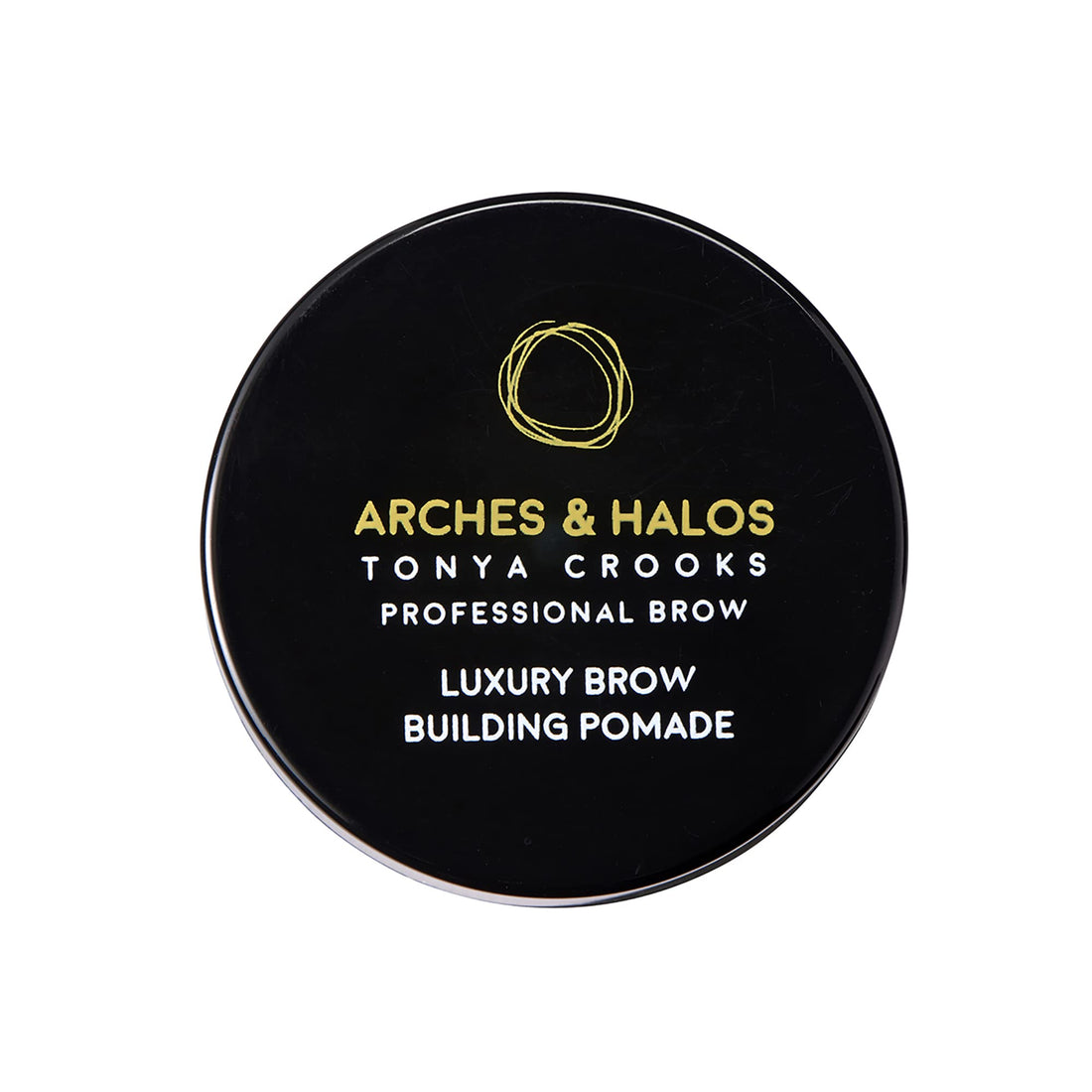 Arches & Halos Luxury Brow Building Pomade - Eyebrow Gel Cream Tint - Fill, Sculpt and Define Brows - Vegan and Cruelty Free Makeup - Warm Brown