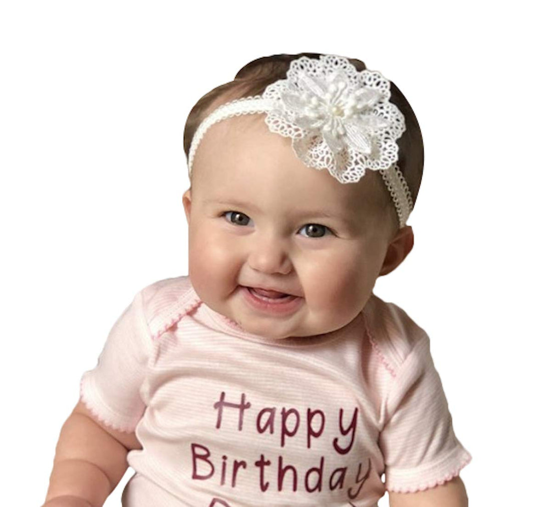 Adorable Baby Lace Flower Headband - Soft and Comfortable Infant Hair Accessory