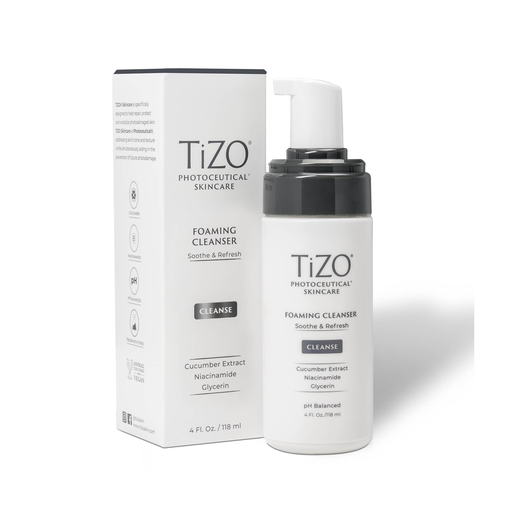 Tizo Photoceutical Gentle Foaming Cleanser 4 oz