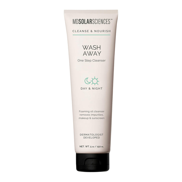 MDSolarSciences Face Cleanser, Hydrating Makeup Remover with Hyaluronic Acid and Niacinamide, Hypoallergenic, Gluten-Free, Vegan, Dermatologist Tested, Soothing Formula, 5 oz