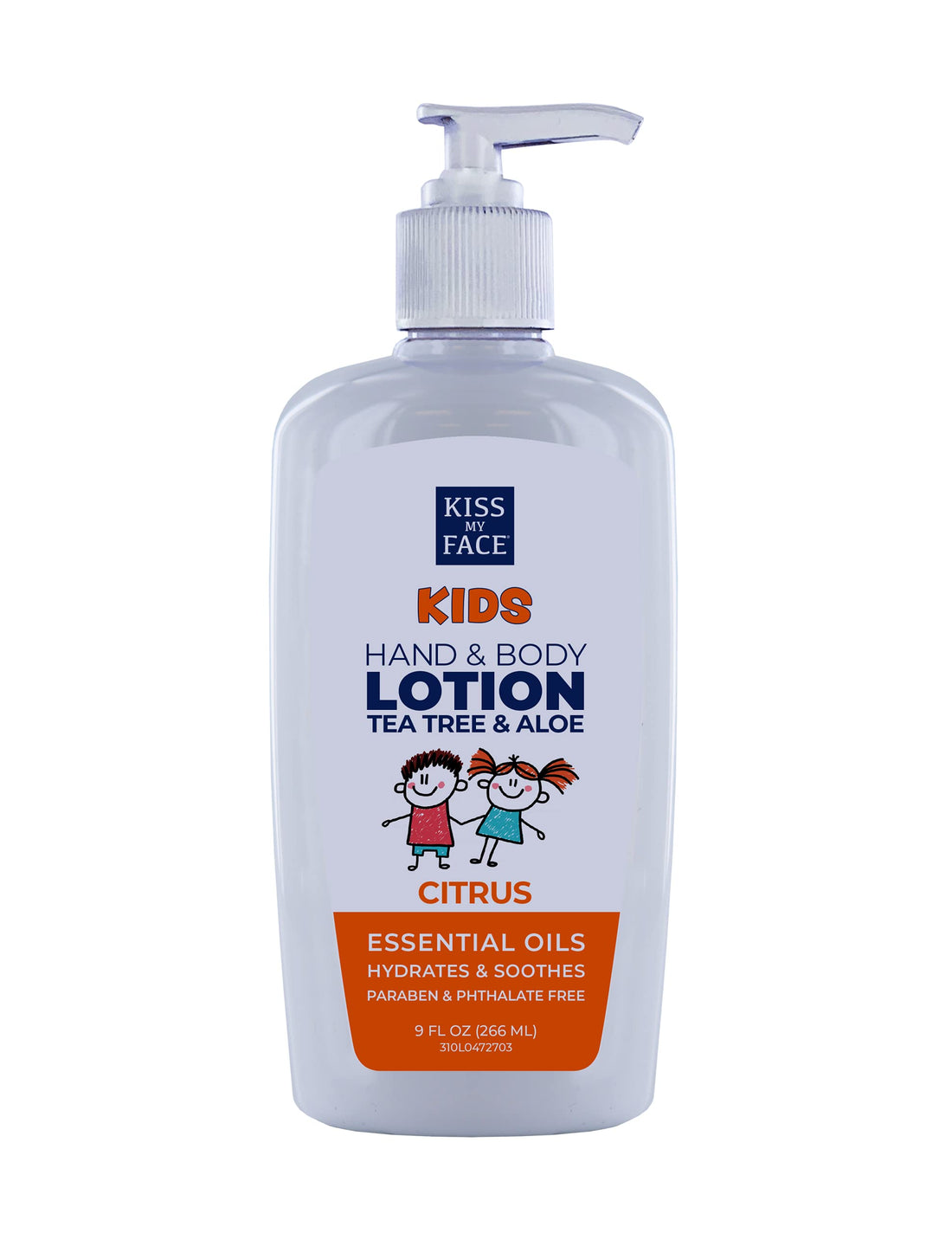 KISS MY FACE Kids Citrus Hand and Body Lotion, 9 OZ