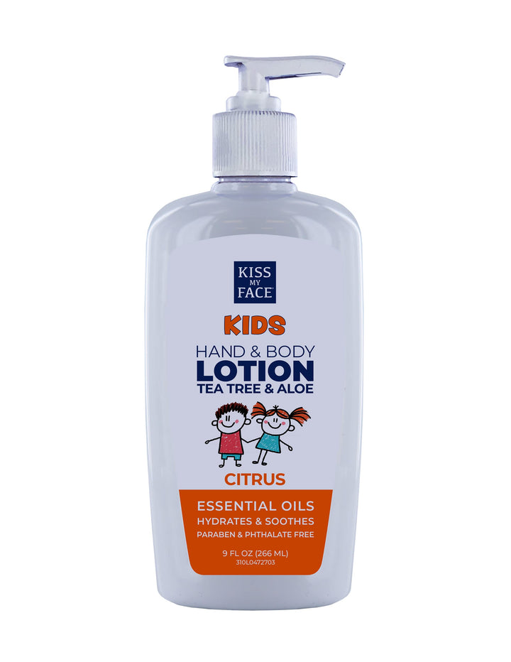 KISS MY FACE Kids Citrus Hand and Body Lotion, 9 OZ