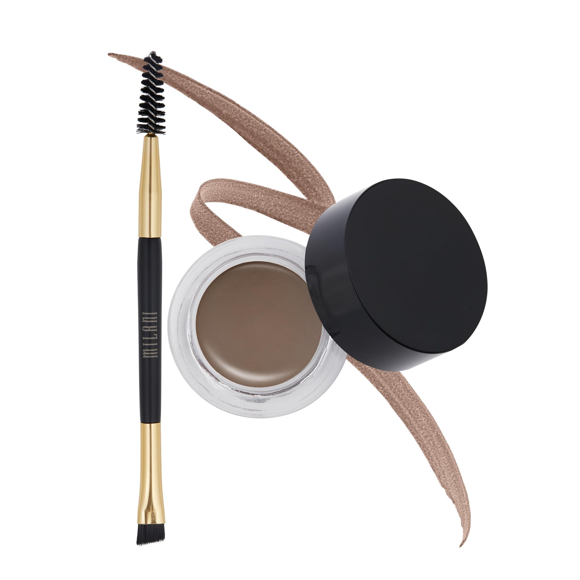 Milani Stay Put Brow Color - Brunette (0.09 Ounce) Vegan, Cruelty-Free Eyebrow Color that Fills and Shapes Brows
