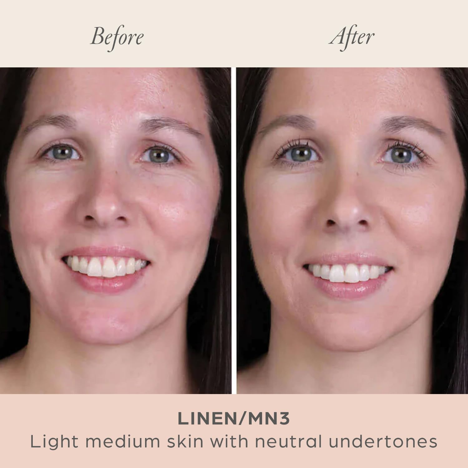 Pur Minerals 4-In-1 Pressed Mineral Makeup Powder SPF 15 - MN3 Linen Women Foundation 0.28 oz