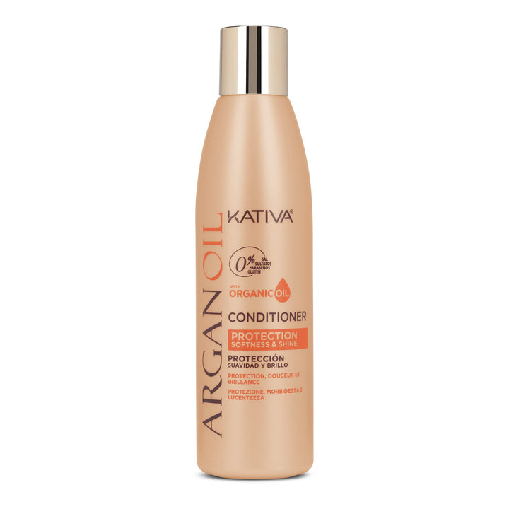 Kativa Argan Oil Conditioner (250 ML), Kativa Argan Oil Line, Moisturizes and Protects Hair, for Dry or Damaged Hair, Salt Free, Sulfate Free, Gluten Free, Paraben Free