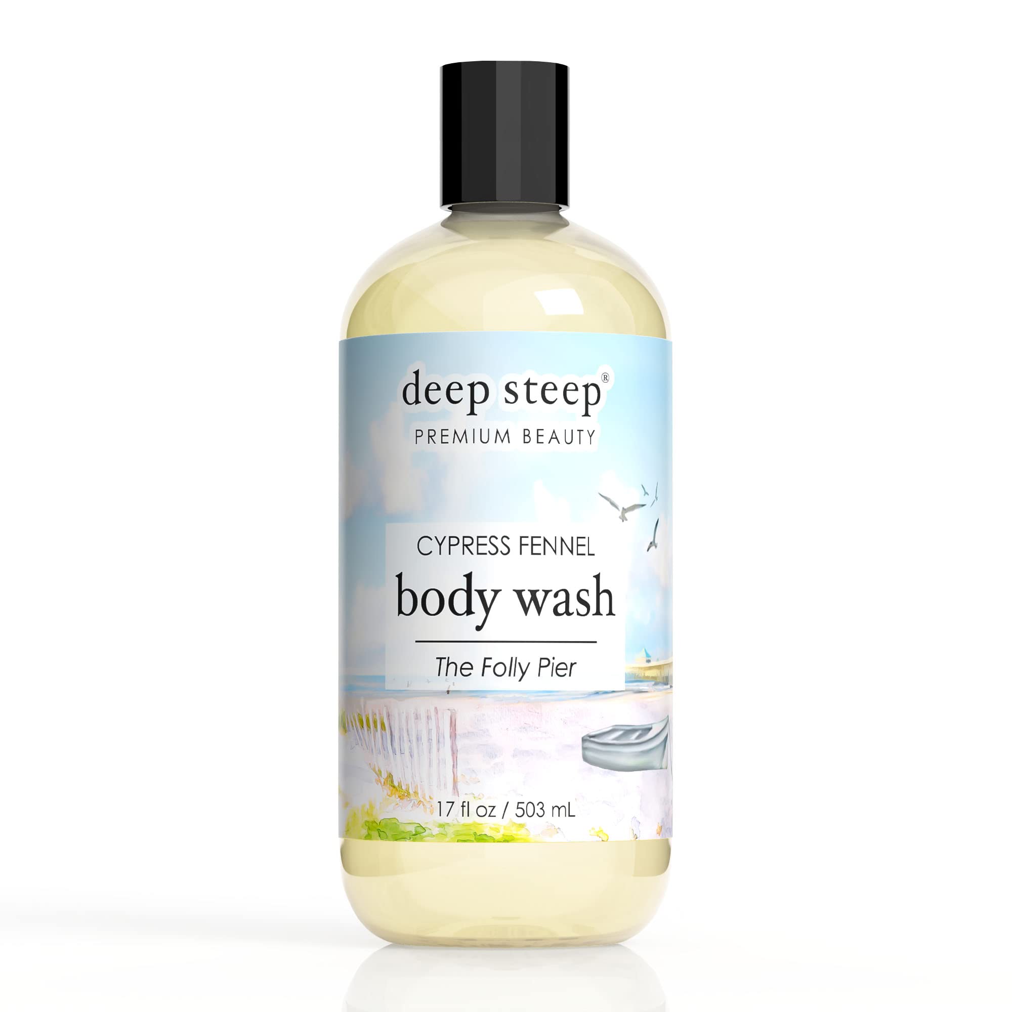 Deep Steep Body Wash, 17 oz (Cypress Fennel)