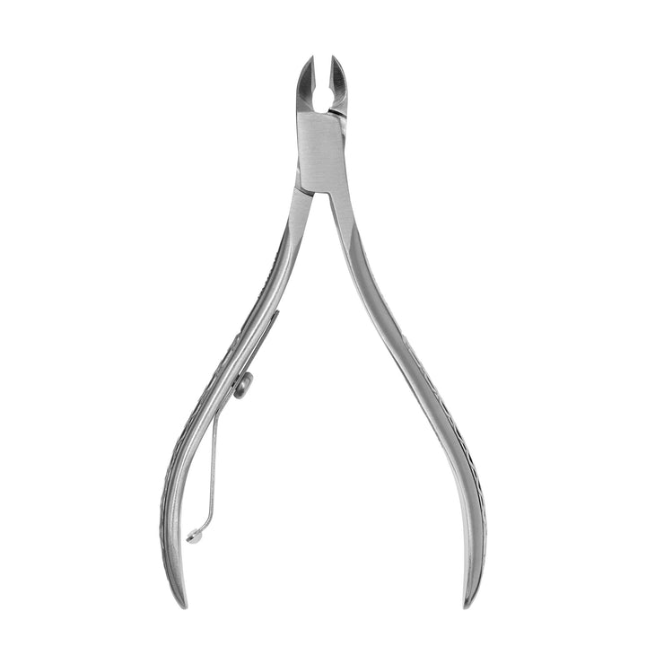 Revlon Half Jaw Cuticle Nipper, Manicure Tool for Nail Care, Hangnail Clipper, For More Precise Trims, Non-Slip Grip, Stainless Steel, 1 Count
