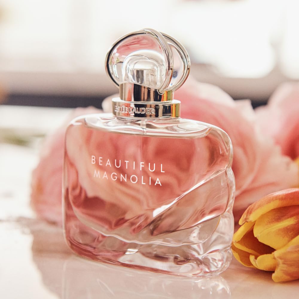 Estée Lauder Beautiful Magnolia Eau de Parfum Spray with Notes of Lush Magnolia, Solar Gardenia, Warm Woods & Luminous Musk | Perfumes for Women, 1.0 Fl Oz
