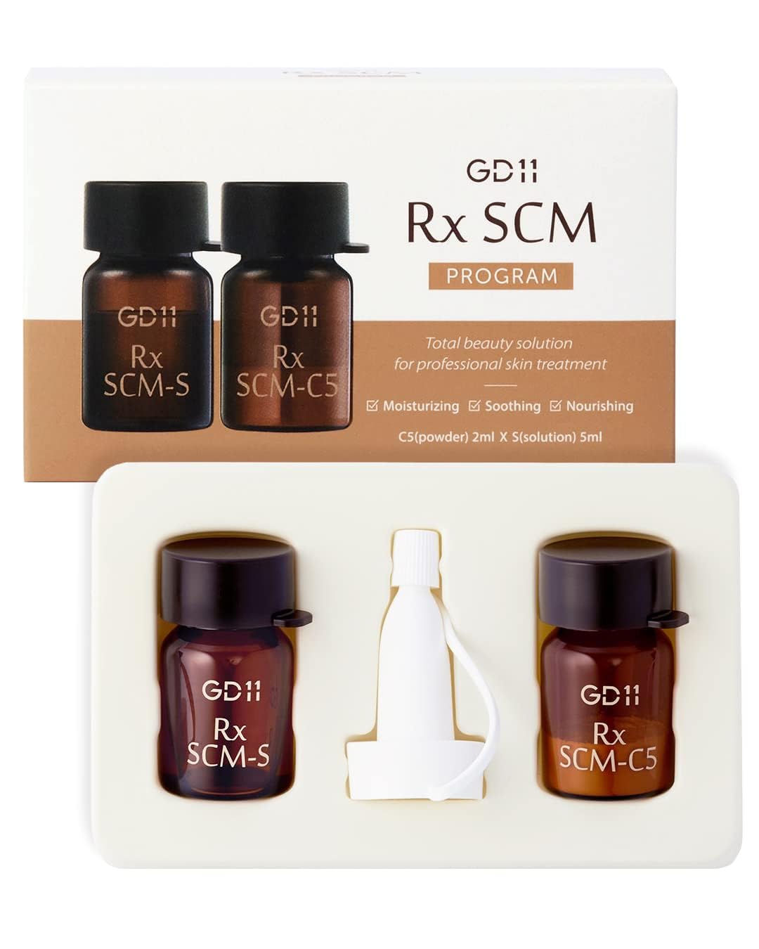 GD11 Rx SCM Program Exosome Facial Serum | Skin Regeneration, Intensive Hydration, Moisturizing Face Serum with CICA, Soothes Irritated Skin, (2ml+5ml)