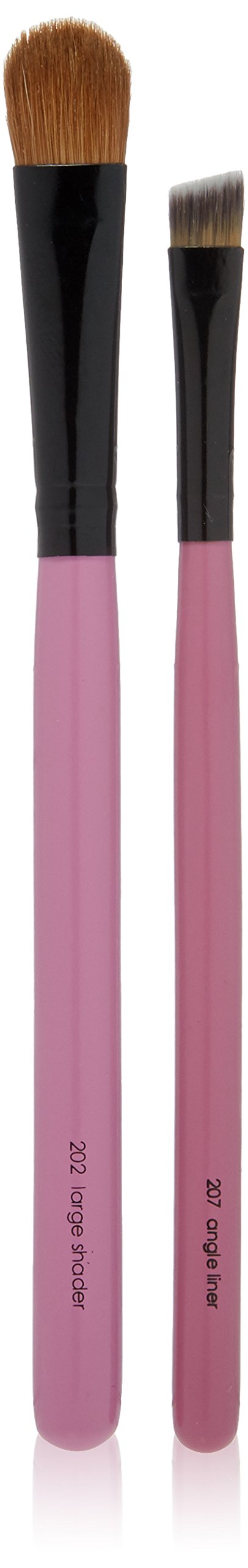 ON&OFF PINKLOVE BRUSH COLLECTION Large Shader and Angle Liner Brush