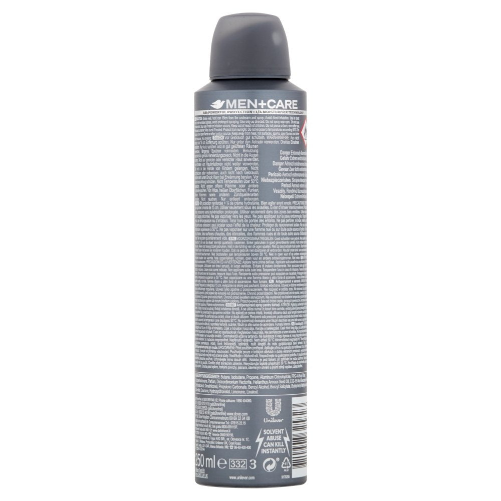 Dove Men + Care Cool Fresh Antiperspirant Deodorant Spray, 48 Hour Powerful Protection, 8.4 Ounce (Pack of 6)