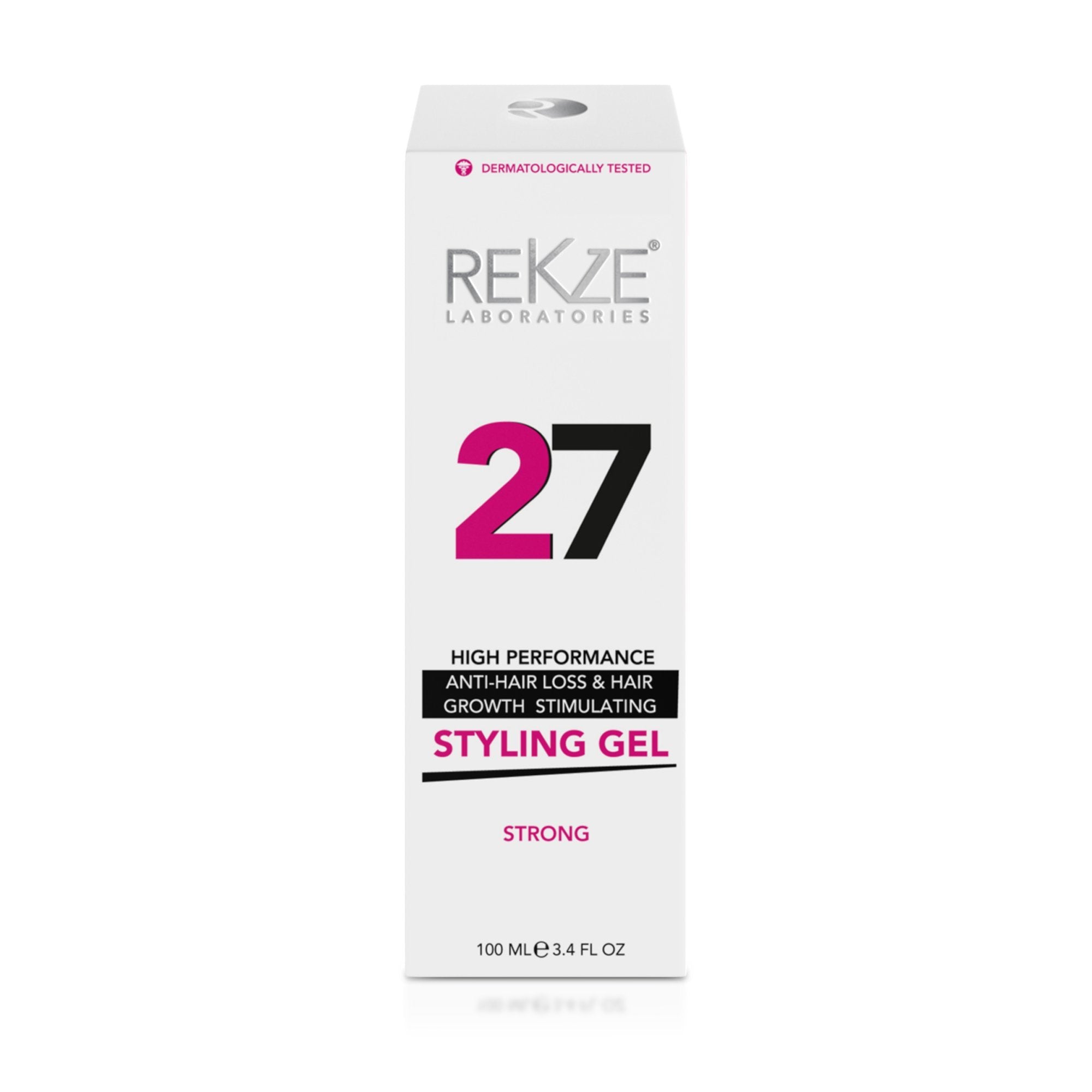 Rekze 27 Anti-Hair Loss & Hair Growth Stimulating Styling Gel Strong, Breakthrough With Capixyl, Argan Oil, Caffeine, Keratin, Proline For Men & Women, Strengthens Hair, Reduces Breakage