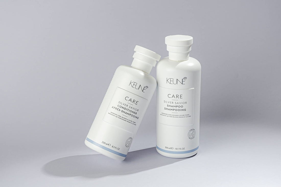 Keune Care Silver Savior Shampoo, Toning & Brightening Cleanser for Blonde & Grey Hair, 10.1 Fl Oz